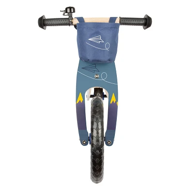 Small Foot - Vélo d'équilibre en bois Avion Bleu