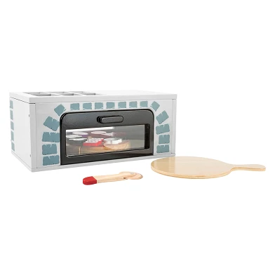 Small Foot - Play Food Pizzaofen-Set aus Holz, 25 dlg.