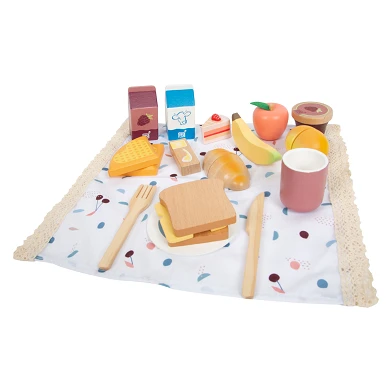 Small Foot - Picknick-Set mit Holzspielzeug Food Tasty, 26dlg.