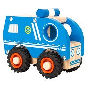 Small Foot - Polizeiauto aus Holz, Blau
