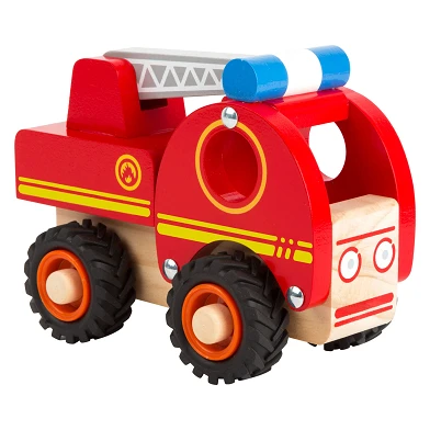 Small Foot - Camion de pompier en bois avec échelle