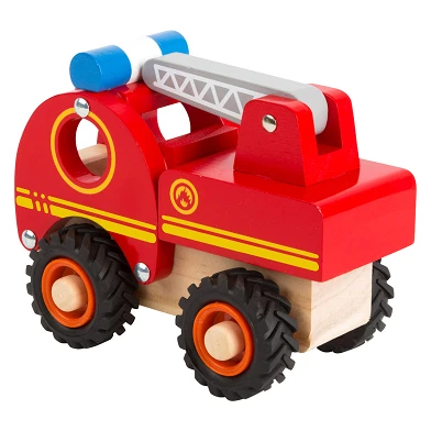 Small Foot - Camion de pompier en bois avec échelle