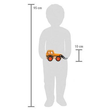 Small Foot - Houten Graafmachine Oranje