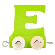 Small Foot - Train de lettres en bois couleur - E