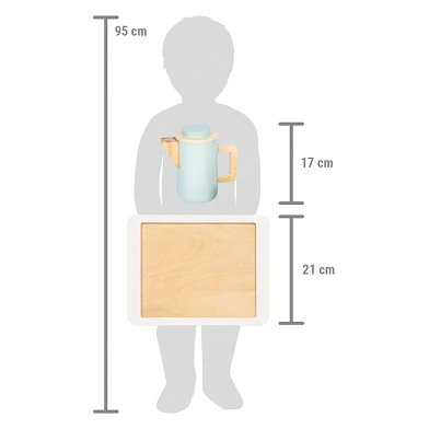 Small Foot - Service à café et à thé en bois pour cuisine ludique