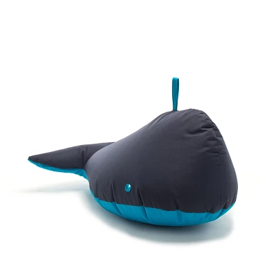 Pouf Happy Zoo Baleine - Bleu Foncé