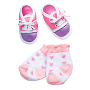 New Born Baby Sokken & Paars-Roze Schoentjes