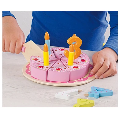 Gâteau d'anniversaire en bois Eichhorn , 18 pièces