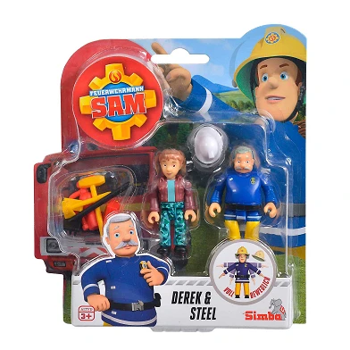 Feuerwehrmann Sam Figuren – Derek & Steel