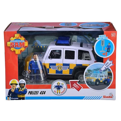 Sam le pompier Voiture de police 4x4 avec figurine