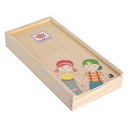 Eichhorn Körperpuzzle aus Holz, 19 Teile