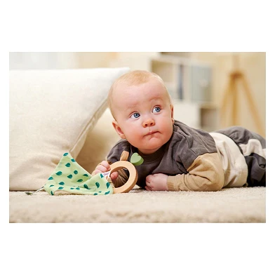 Eichhorn Baby HIPP Anneau de dentition en bois avec doudou