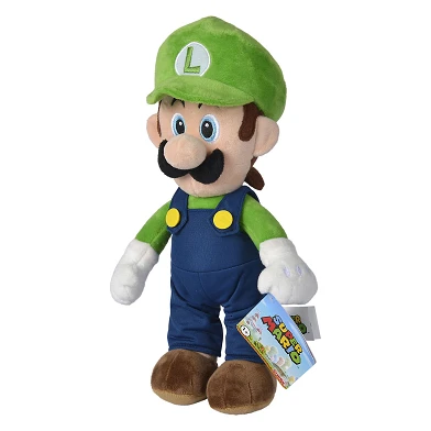 Peluche câline Super Mario Luigi, 30 cm