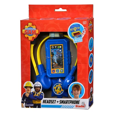 Feuerwehrmann Sam Polizei-Headset und Smartphone
