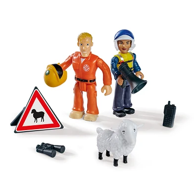 Figurines Sam le pompier le Pompier - Rose, Tom, Woolly