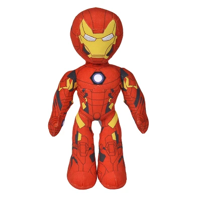 Disney Plüschtier Marvel Iron Man beweglich, 25 cm