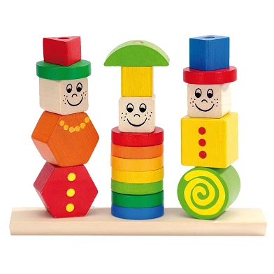 Figurines de puzzle empilables en bois Eichhorn