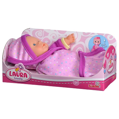 Poupée bébé Laura Lovely avec doudou