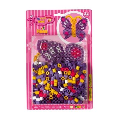 Hama Set de Perles à Repasser Maxi - Papillon, 250 pcs.