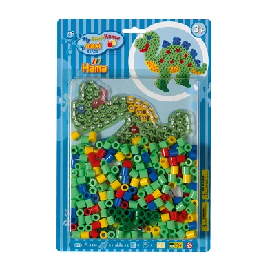 Hama Set de perles à repasser Maxi - Dino, 250 pcs.