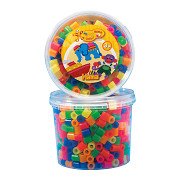 Hama Bügelperlen Maxi in Box - Neon Mix (051), 600St.