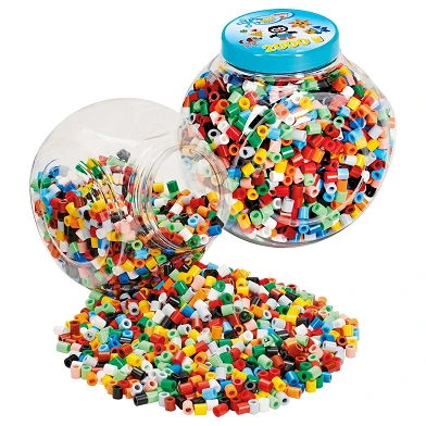 Hama Set de perles à repasser en pot Maxi, 2000 pcs.
