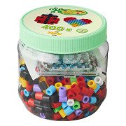 Hama Sicherungsperlen-Set Maxi - Quadrat und Herz, 400-tlg.
