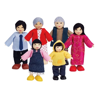 Hape Dollhouse Famille Asiatique
