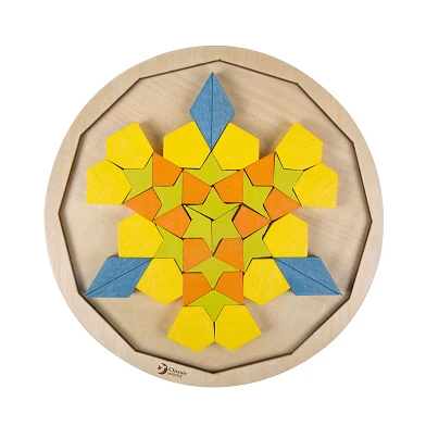 Classic World Holz-Mandala-Puzzle, 72-teilig.