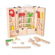Classic World Holz-Werkzeugkoffer, 35-tlg.