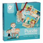 Classic World Holzpuzzle Schule, 4in1