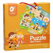 Classic World Holzpuzzle Farm, 4in1