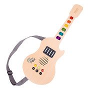 Classic World E-Gitarre aus Holz mit Licht und Sound