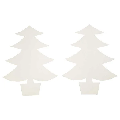 Bastel-Weihnachtsbäume, 25 Stück.