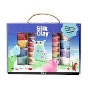Silk Clay Set met 28 potjes en Gereedschap