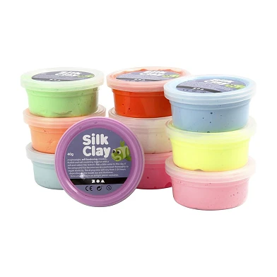 Silk Clay - Couleurs Vives, 10x40gr