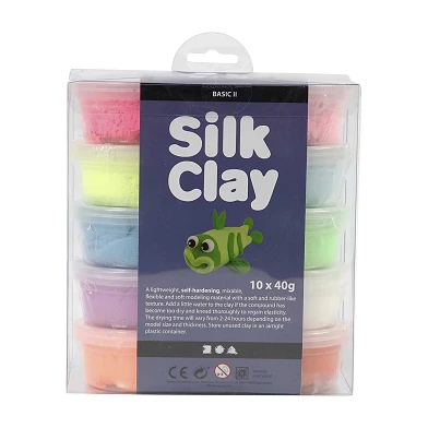 Silk Clay - leuchtende Farben, 10x40gr