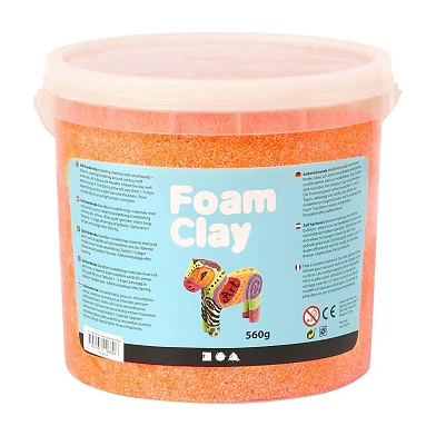 Foam Clay - Neon Oranje, 560gr.