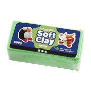 Soft Clay - Neongrün, 500gr.