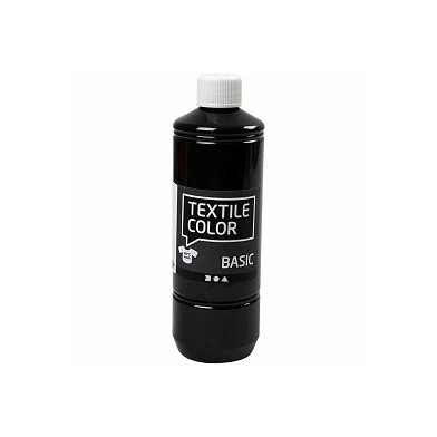 Peinture pour tissus – Noir, 500 ml