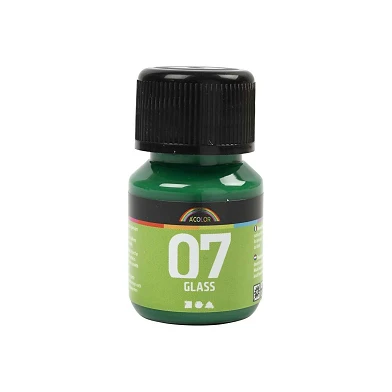 Permanente Glasfarbe – Brillantgrün, 30 ml