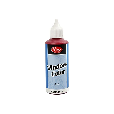 Aufkleber- und Glasfarbe – Karminrot, 80 ml