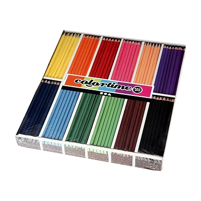 Crayons de couleur triangulaires – Couleurs de base, 288 pièces.