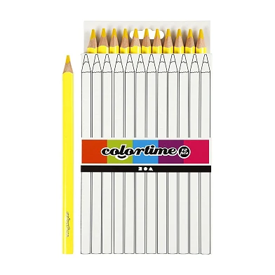 Crayons de couleur triangulaires Jumbo – Jaune, 12 pièces.