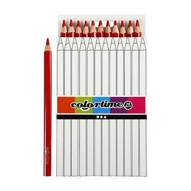Crayons de couleur triangulaires Jumbo – Rouge, 12 pièces.