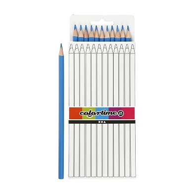 Crayons de couleur triangulaires – Bleu clair, 12 pièces.