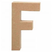 Letter Papier-maché - F, 20,5cm