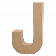 Letter Papier-maché - J, 20,5cm