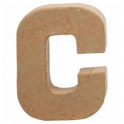 Letter Papier-maché - C, 10cm