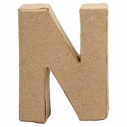 Letter Papier-maché - N, 10cm